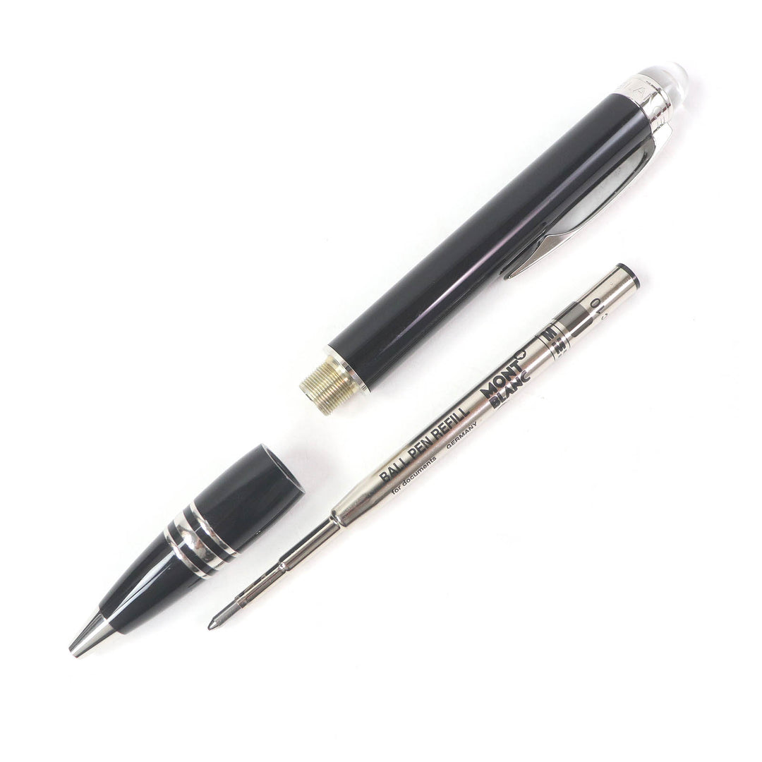 MONTBLANC Ballpoint pen Starwalker Twist Type Black Silver Precious resin mens