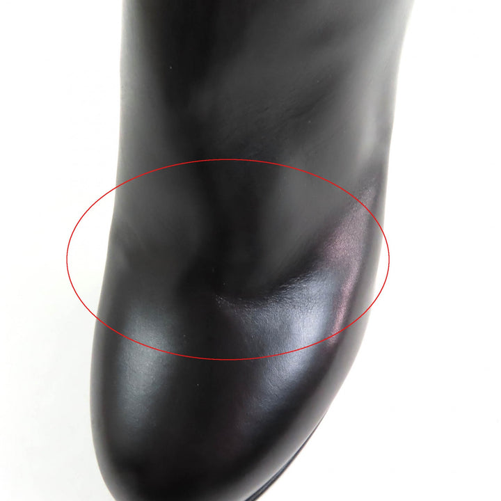 Excellent LOUIS VUITTON Ankle boots black leather Women 36