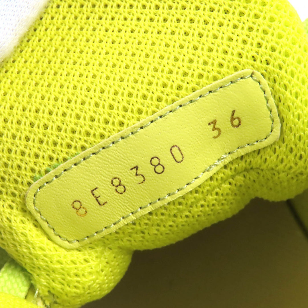 Pristine FENDI High cut sneakers Baguette pocket with FF logo Nylon Women 36
