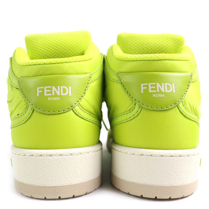 Pristine FENDI High cut sneakers Baguette pocket with FF logo Nylon Women 36