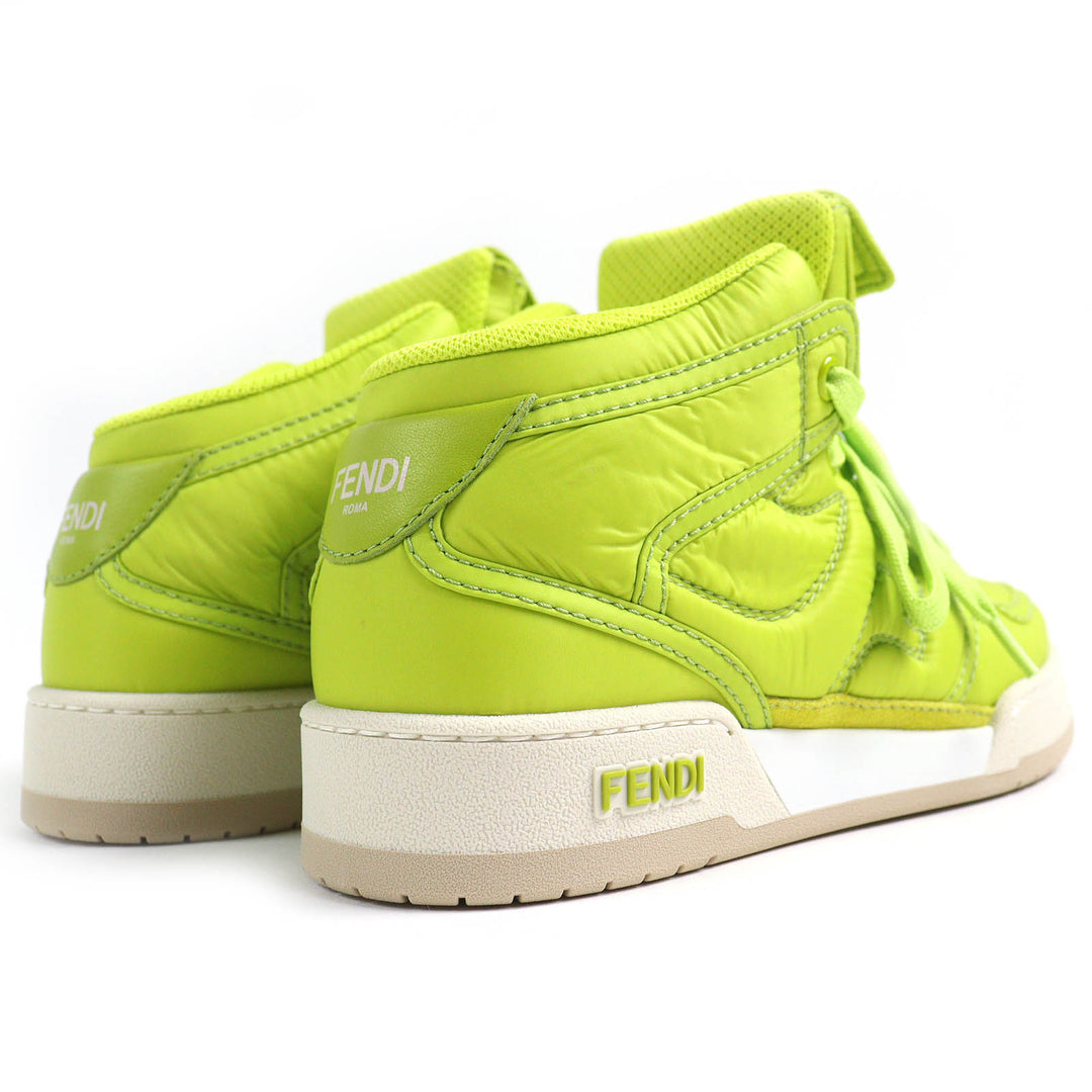 Pristine FENDI High cut sneakers Baguette pocket with FF logo Nylon Women 36