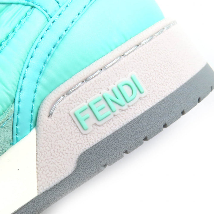 Pristine FENDI High cut sneakers Baguette pocket with FF logo Nylon Women 36
