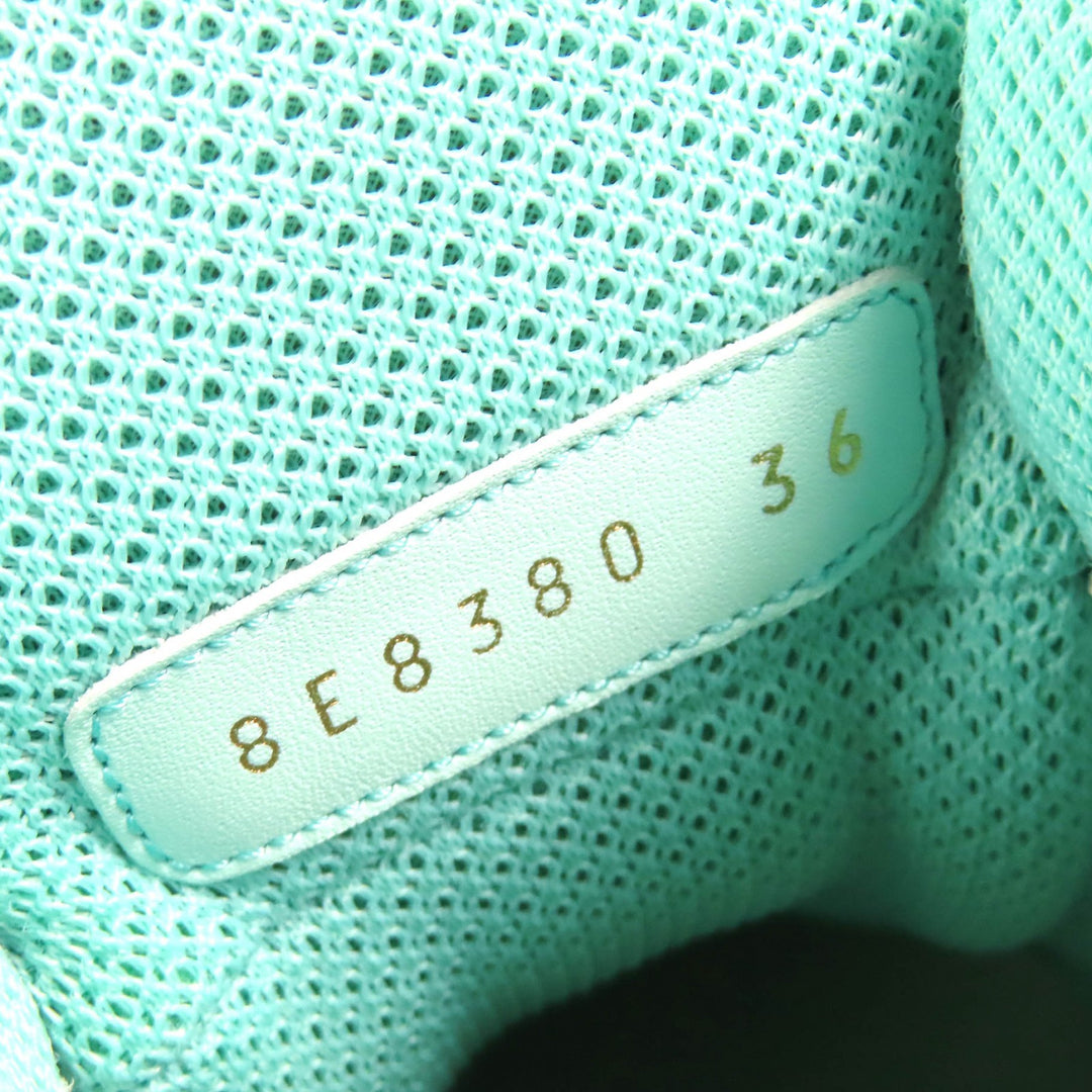Pristine FENDI High cut sneakers Baguette pocket with FF logo Nylon Women 36