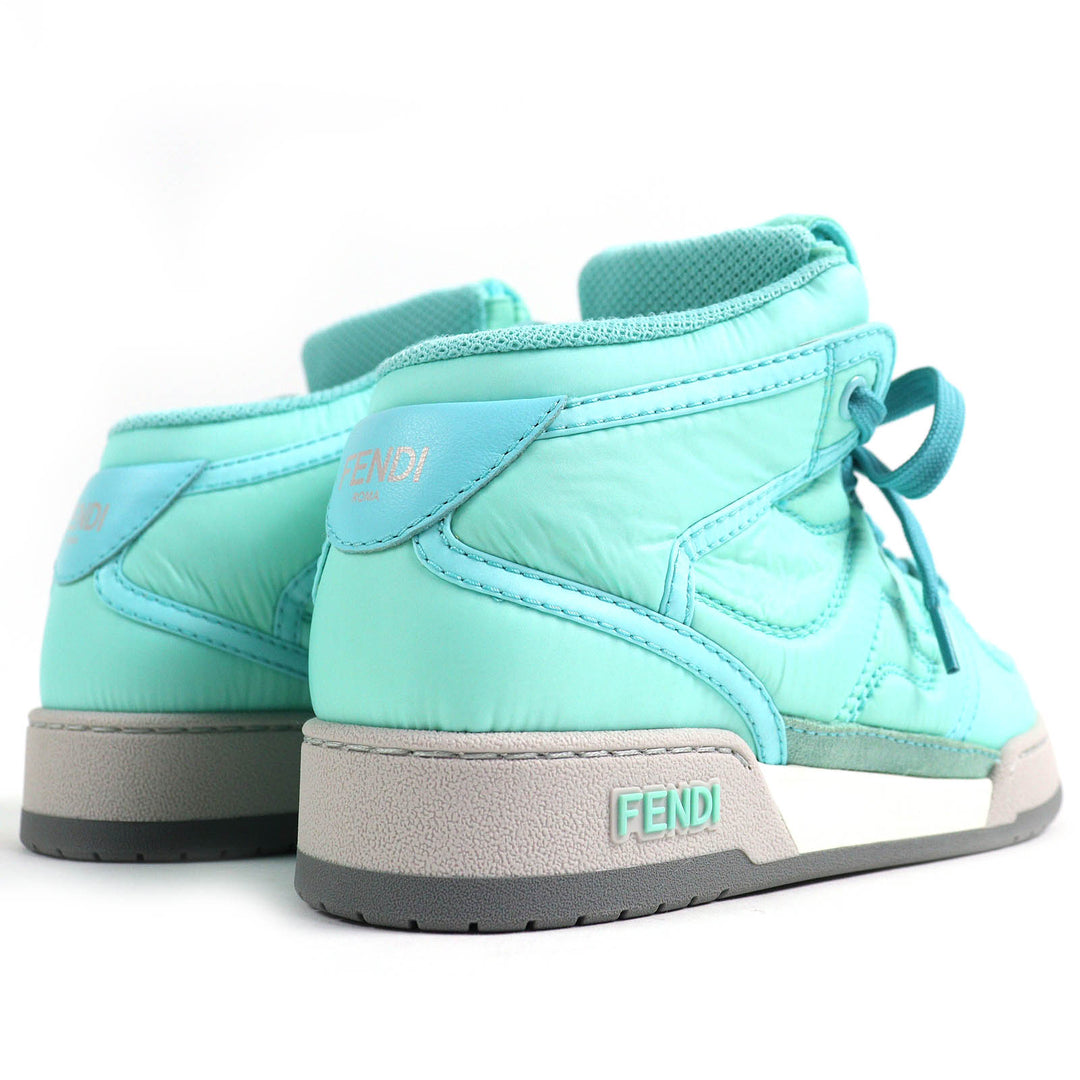 Pristine FENDI High cut sneakers Baguette pocket with FF logo Nylon Women 36