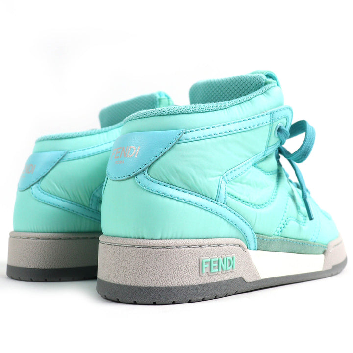 Pristine FENDI High cut sneakers Baguette pocket with FF logo Nylon Women 36