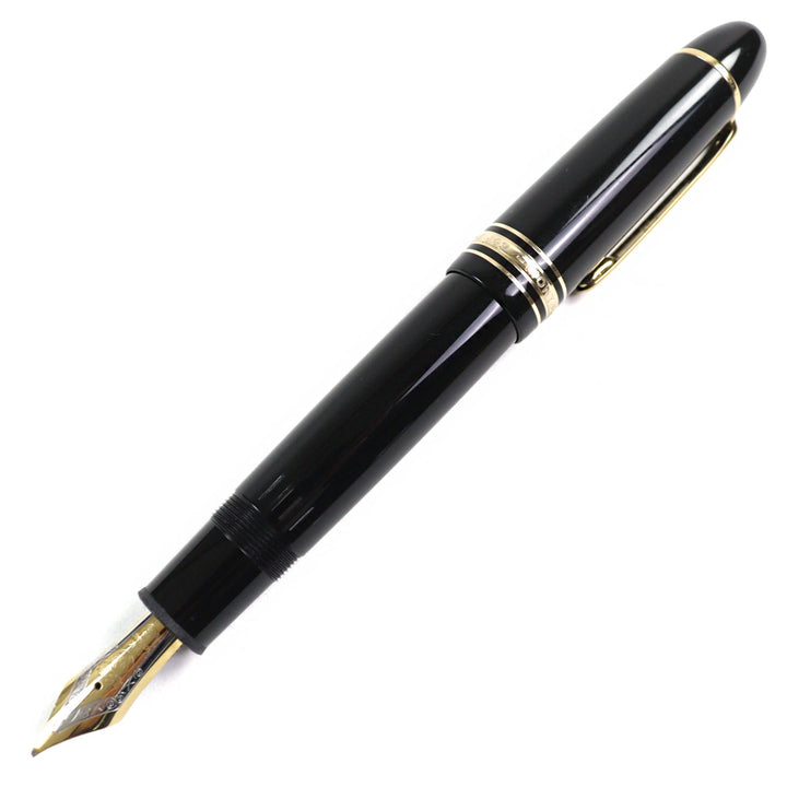 Great MONTBLANC fountain pen Meisterstuck 149 White Star logo engraved 18K mens
