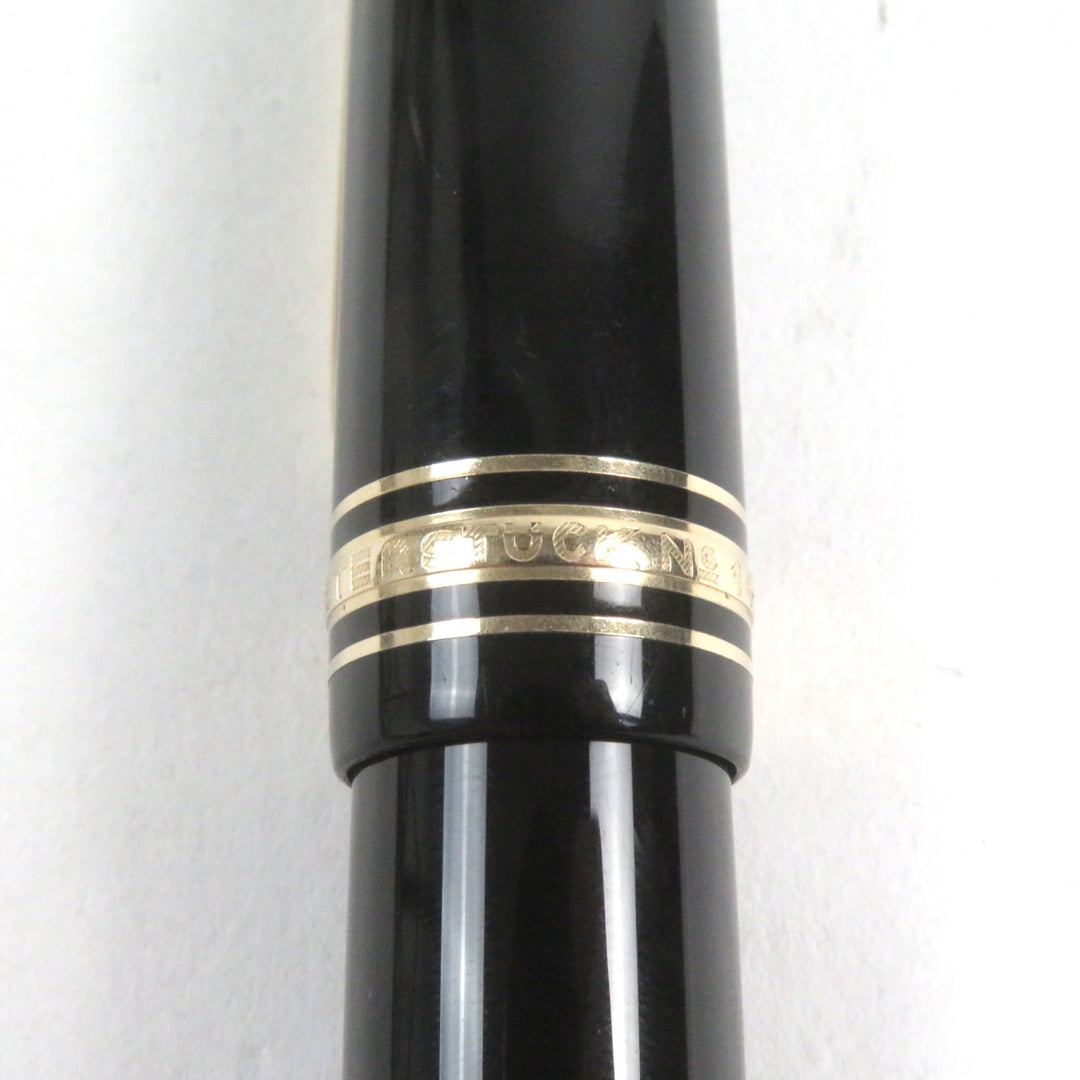 Great MONTBLANC fountain pen Meisterstuck 149 White Star logo engraved 18K mens