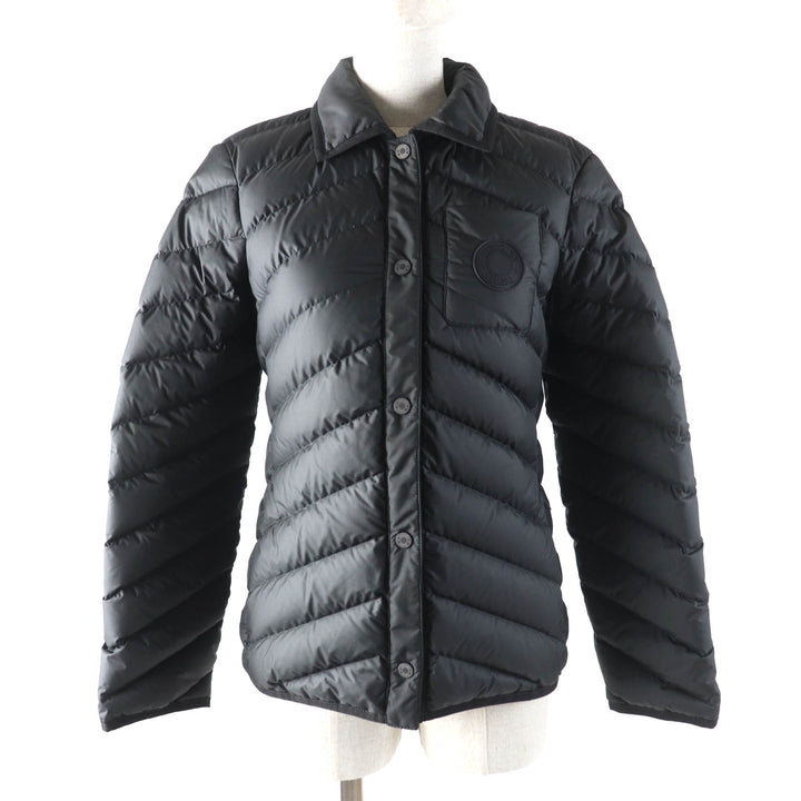 Pristine HERMES Down jacket Quilted overshirt black polyester Women 36 3H0185DA