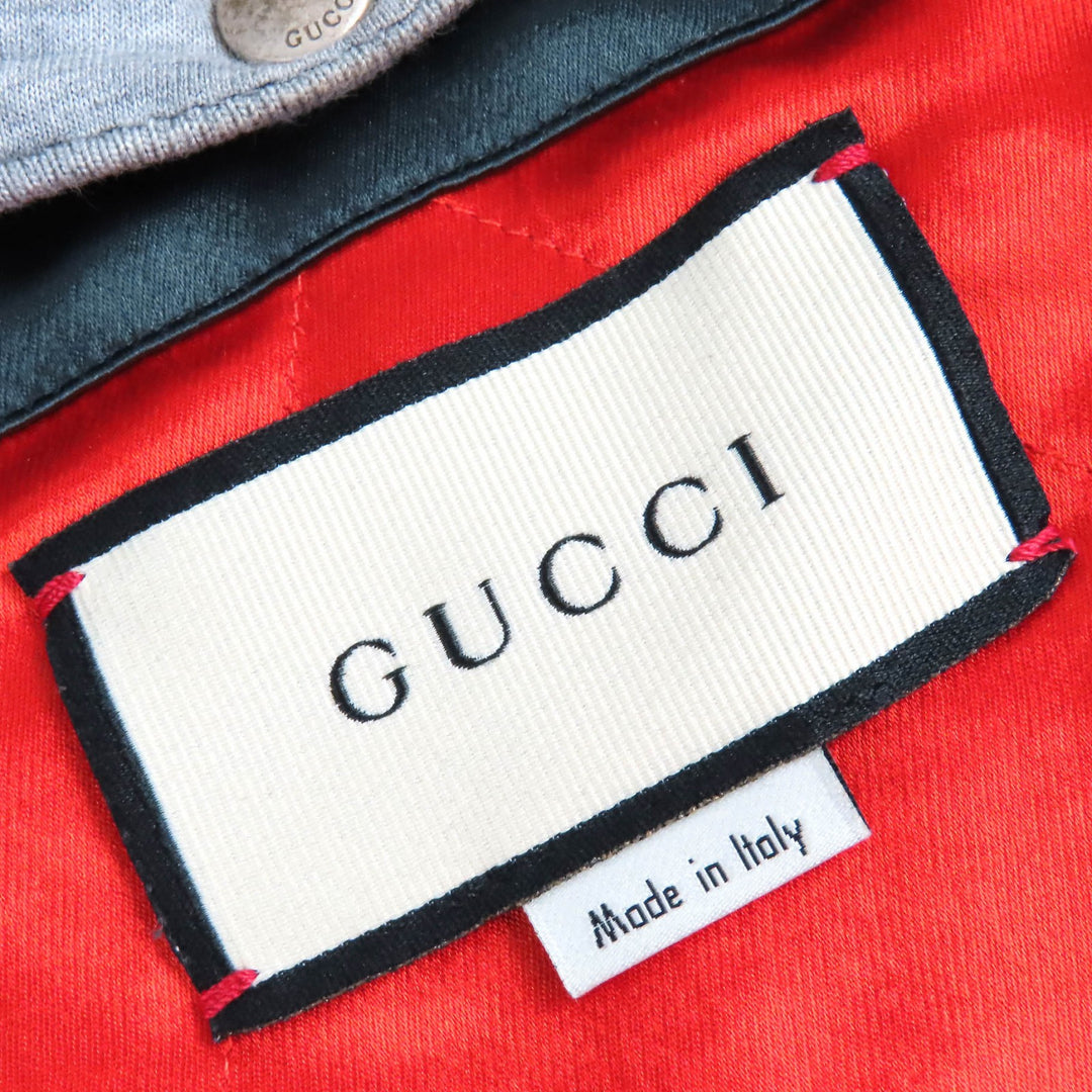 Great GUCCI Jacket WORLD WIDE hooded padded zip-up shirt 44 604112