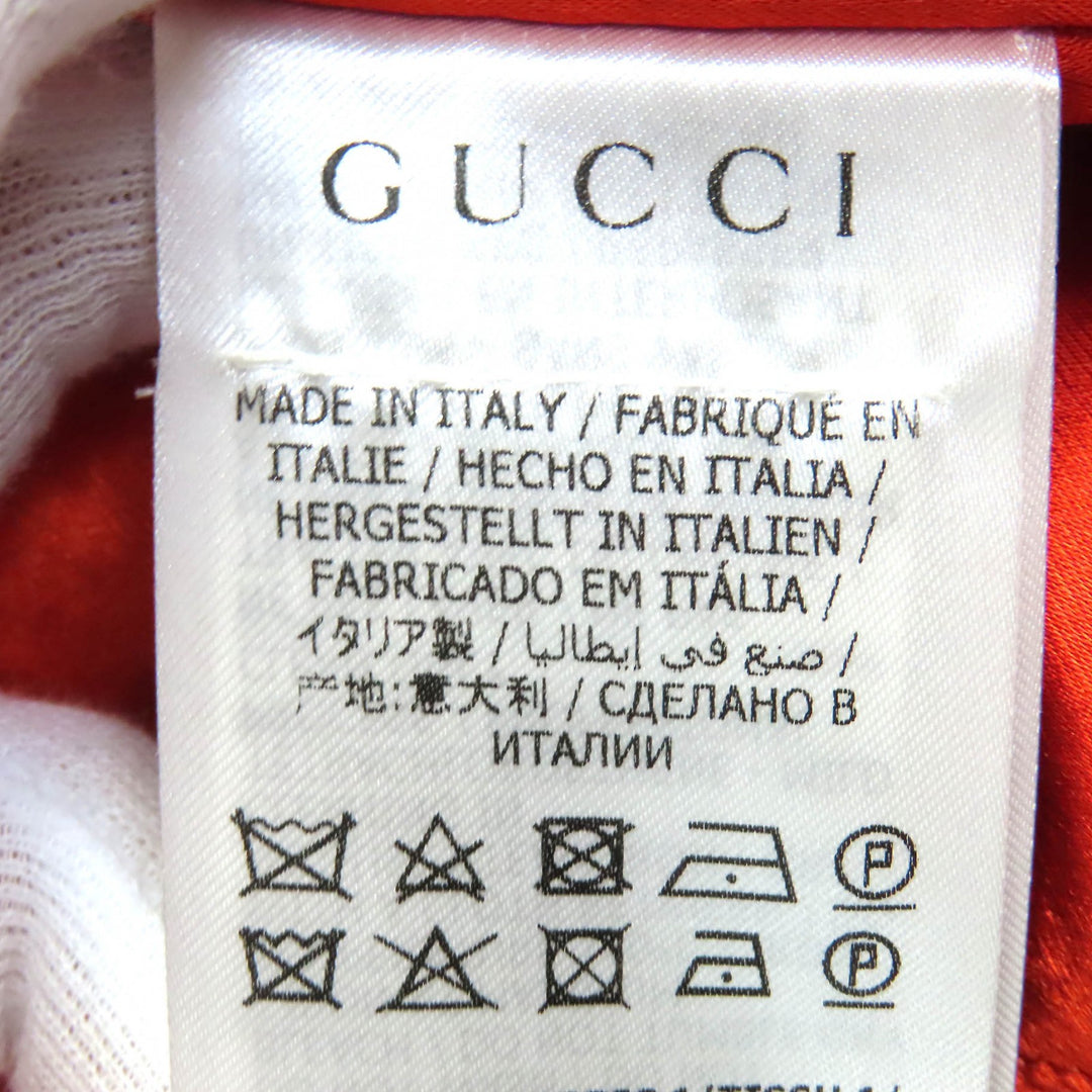 Great GUCCI Jacket WORLD WIDE hooded padded zip-up shirt 44 604112