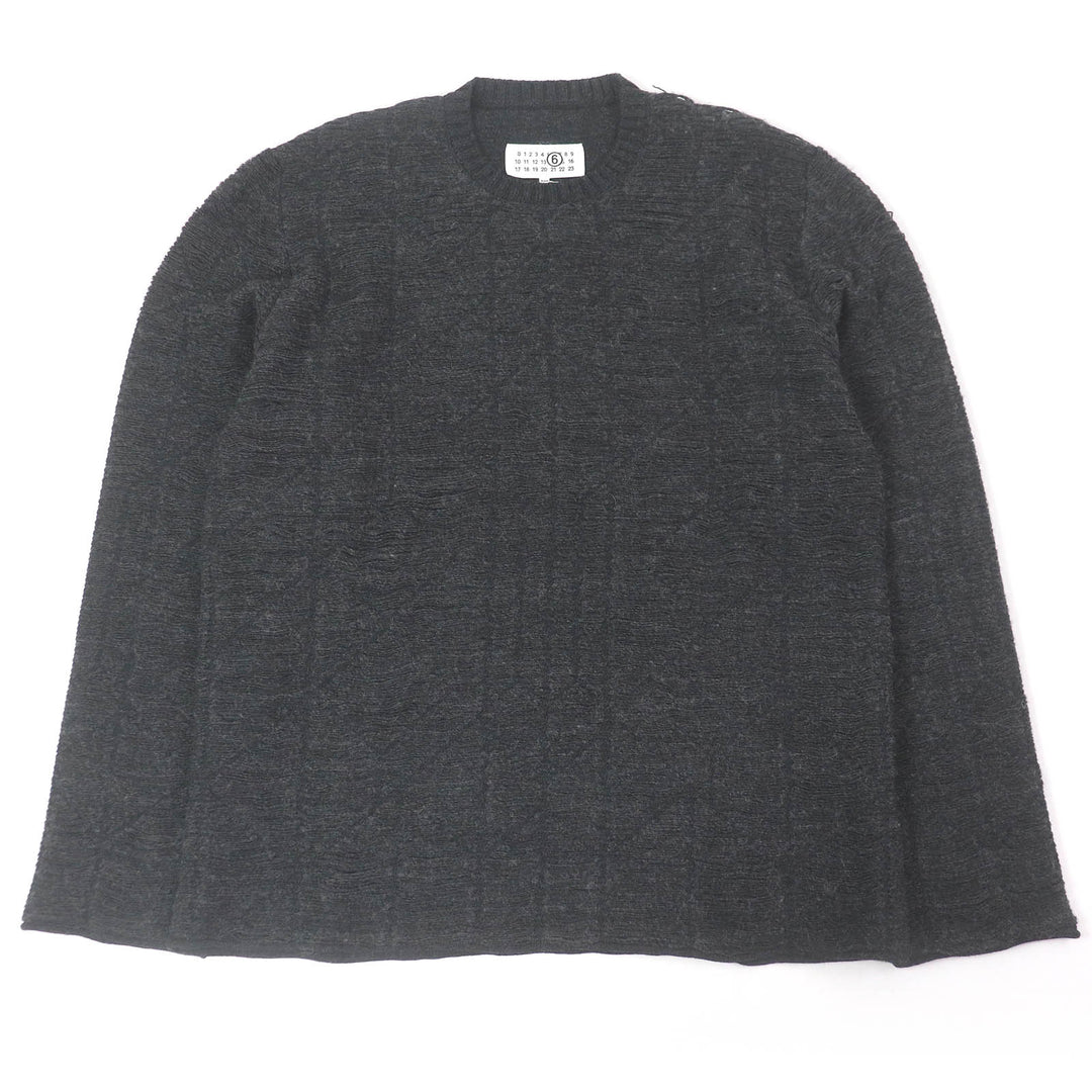 Pristine MM6 Maison Margiela sweater gray acrylic mens M SH0HL0011
