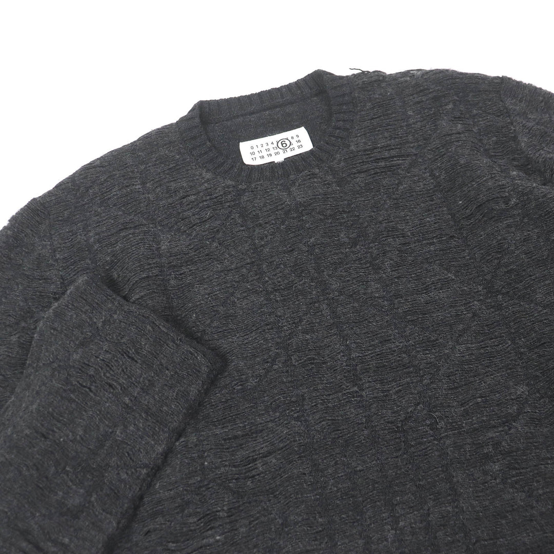 Pristine MM6 Maison Margiela sweater gray acrylic mens M SH0HL0011