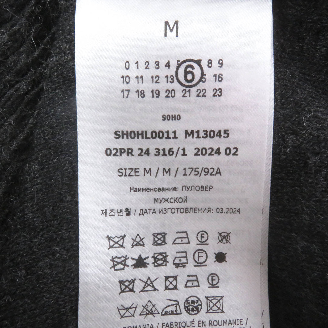 Pristine MM6 Maison Margiela sweater gray acrylic mens M SH0HL0011