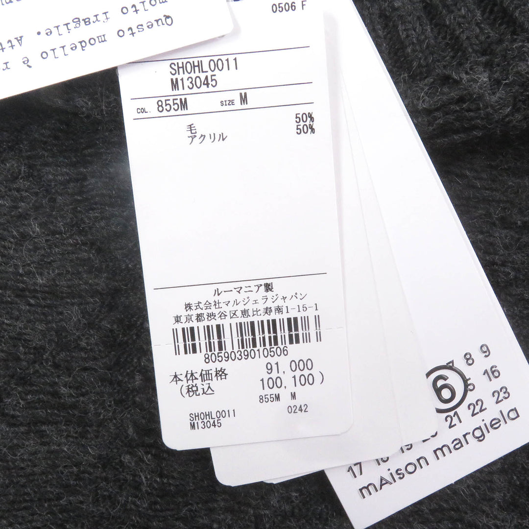 Pristine MM6 Maison Margiela sweater gray acrylic mens M SH0HL0011