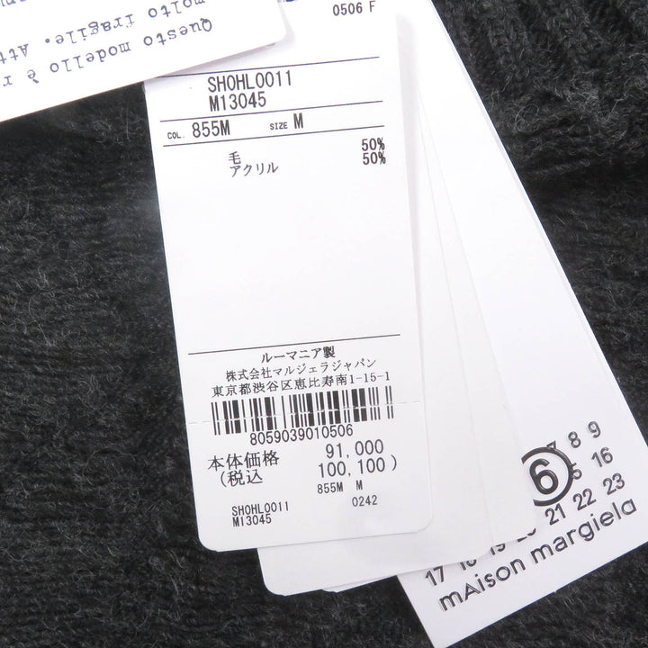 Pristine MM6 Maison Margiela sweater gray acrylic mens M SH0HL0011