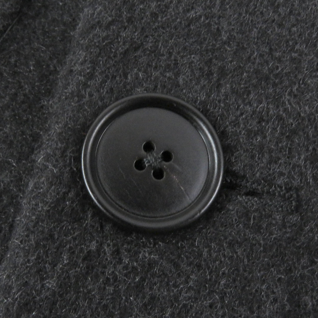 Excellent HERMES Chester coat Double breasted Dark gray cashmere mens 46