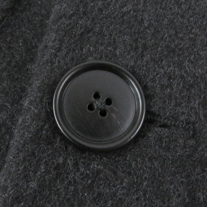Excellent HERMES Chester coat Double breasted Dark gray cashmere mens 46