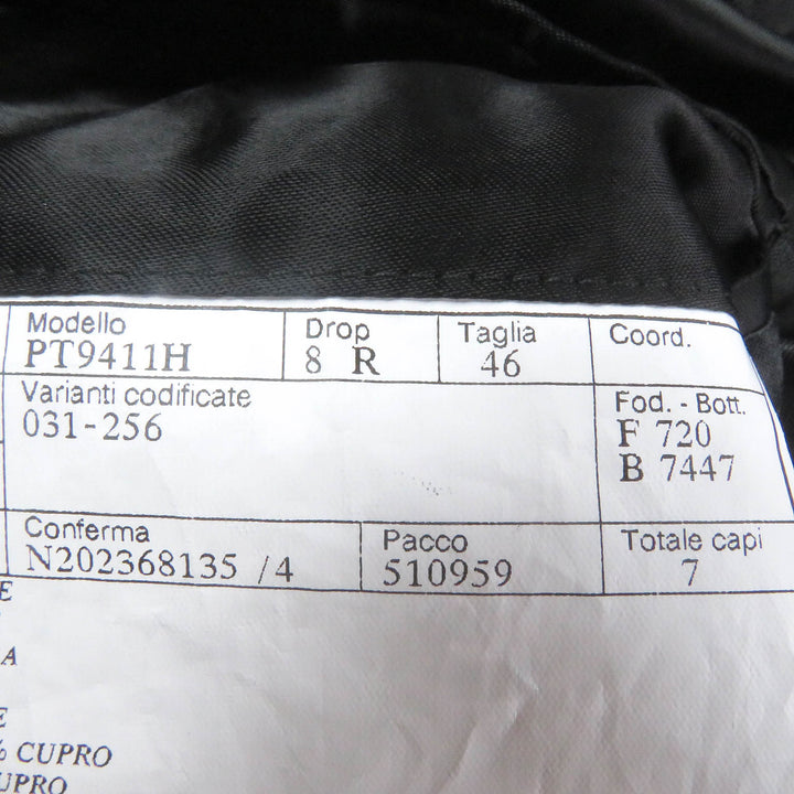 Excellent HERMES Chester coat Double breasted Dark gray cashmere mens 46