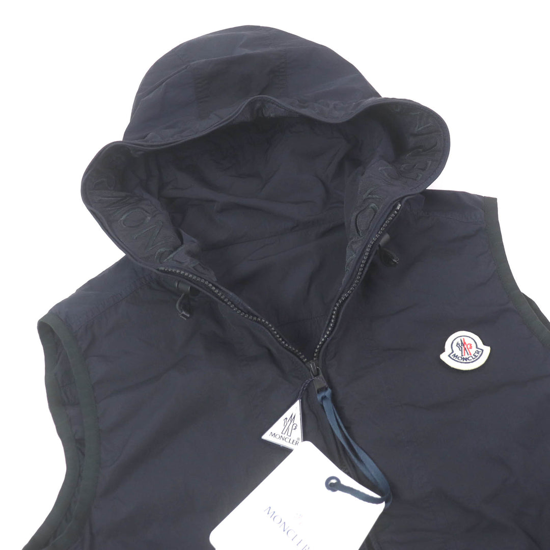 Pristine MONCLER Best TOUQUES GIUBBOTTO Logo embroidered WZIP nylon Navy Nylon mens 2