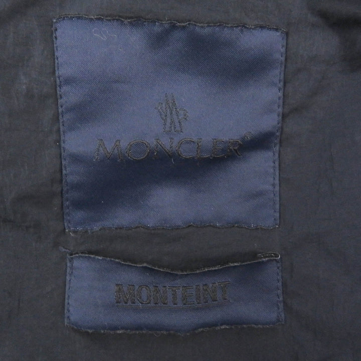 Pristine MONCLER Best TOUQUES GIUBBOTTO Logo embroidered WZIP nylon Navy Nylon