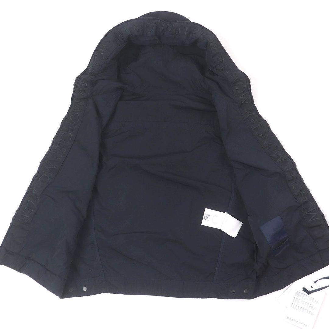 Pristine MONCLER Best TOUQUES GIUBBOTTO Logo embroidered WZIP nylon Navy Nylon