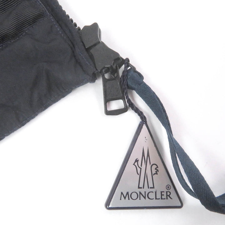 Pristine MONCLER Best TOUQUES GIUBBOTTO Logo embroidered WZIP nylon Navy Nylon
