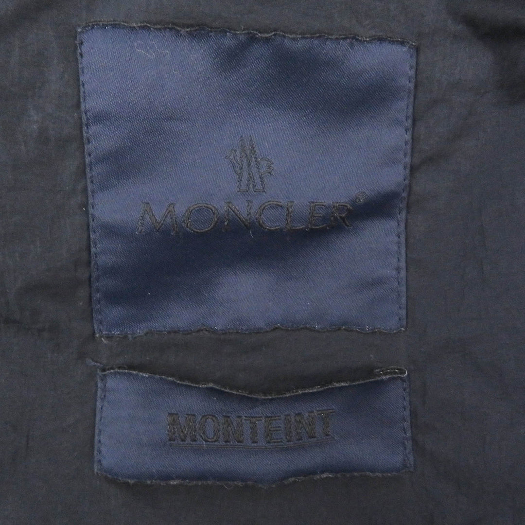 Pristine MONCLER Best TOUQUES GIUBBOTTO Logo embroidered WZIP nylon Navy Nylon