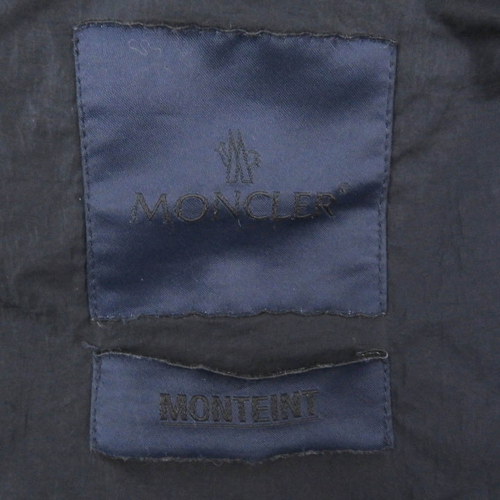 Pristine MONCLER Best TOUQUES GIUBBOTTO Logo embroidered WZIP nylon Navy Nylon