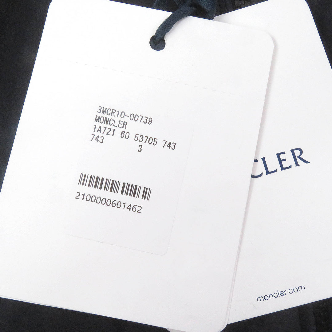 Pristine MONCLER Best TOUQUES GIUBBOTTO Logo embroidered WZIP nylon Navy Nylon