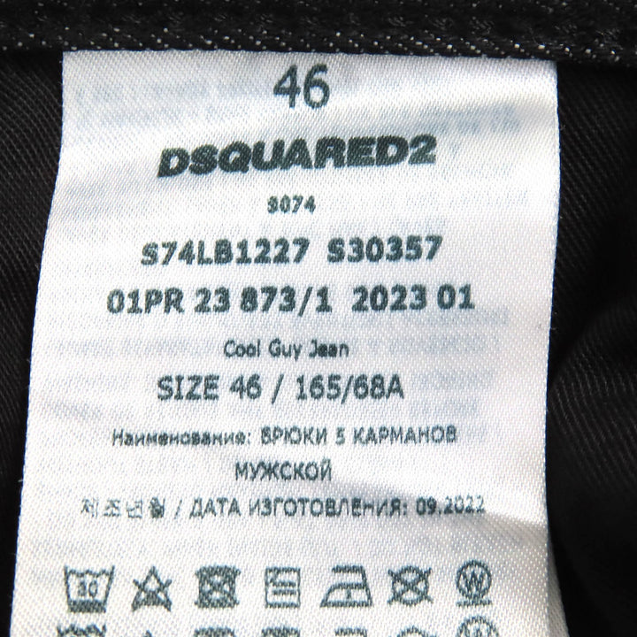 Great DSQUARED2 Denim pants COOL GUY JEANS Black series cotton mens 46 S74LB1227