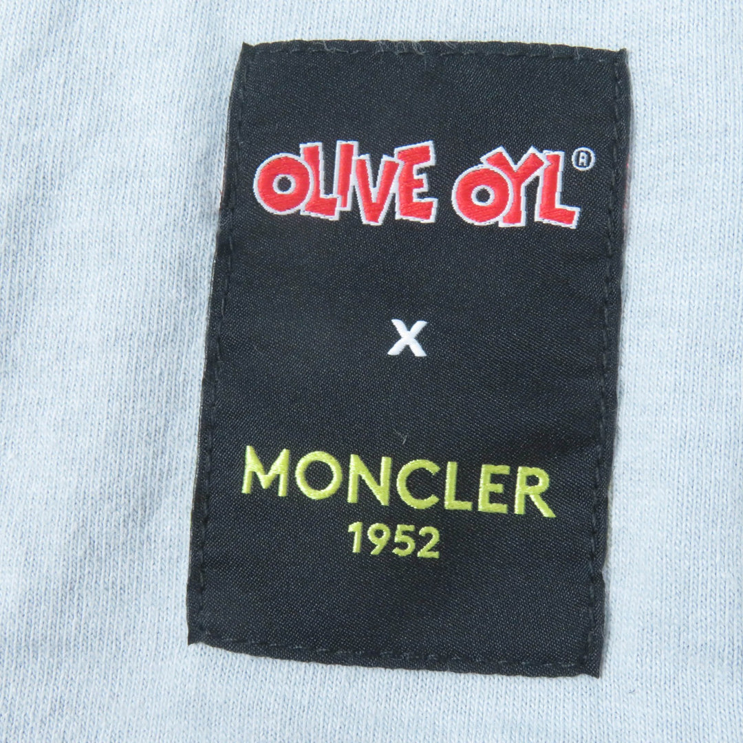 Great MONCLER GENIUS 2 Short sleeve T-shirt OLIVE OYL Light gray cotton Women M