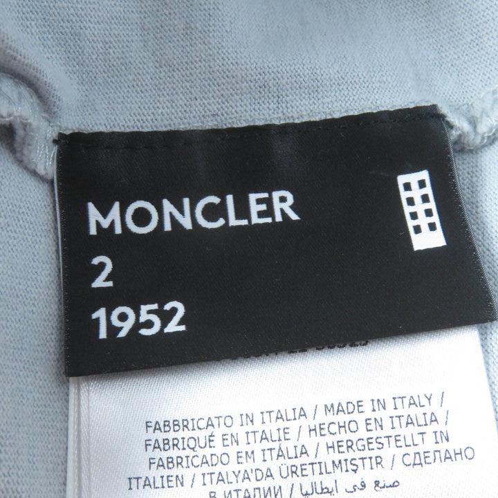 Great MONCLER GENIUS 2 Short sleeve T-shirt OLIVE OYL Light gray cotton Women M