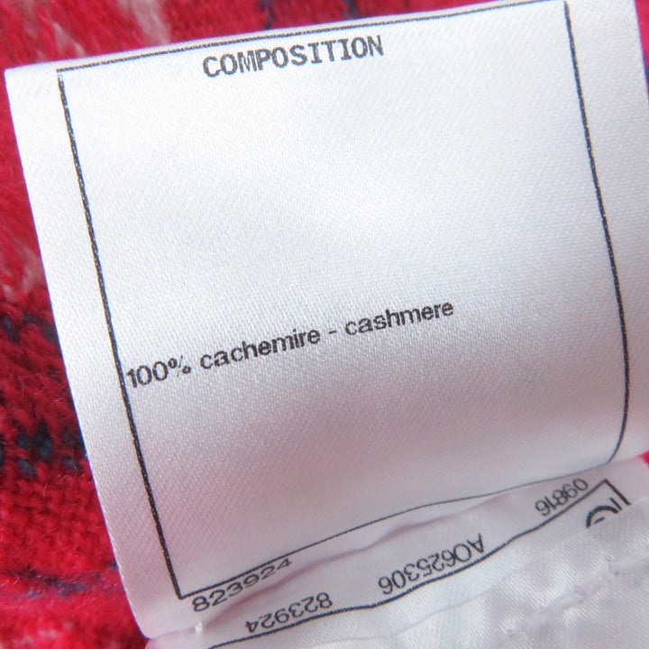 Excellent CHANEL one piece Sleeveless long knit Pink cashmere Women 38 P55807