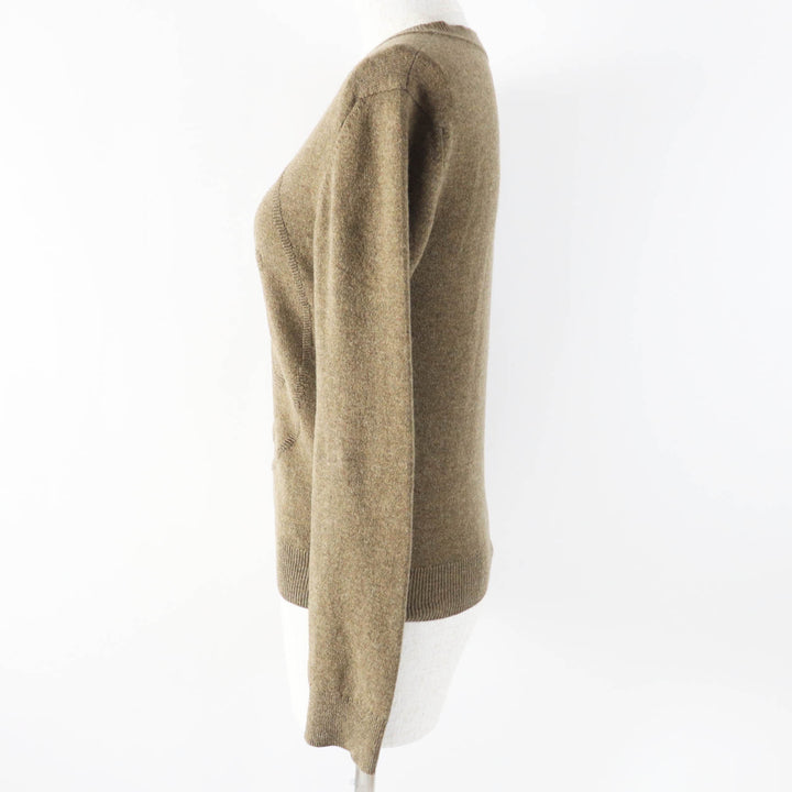 Great HERMES knit H lift Brown cashmere Women 34 2H2631D1