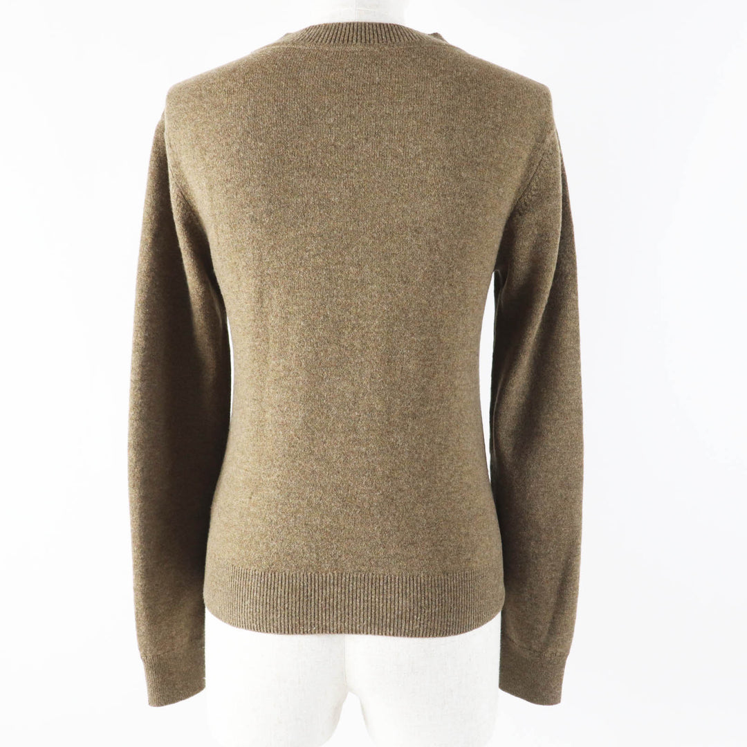 Great HERMES knit H lift Brown cashmere Women 34 2H2631D1