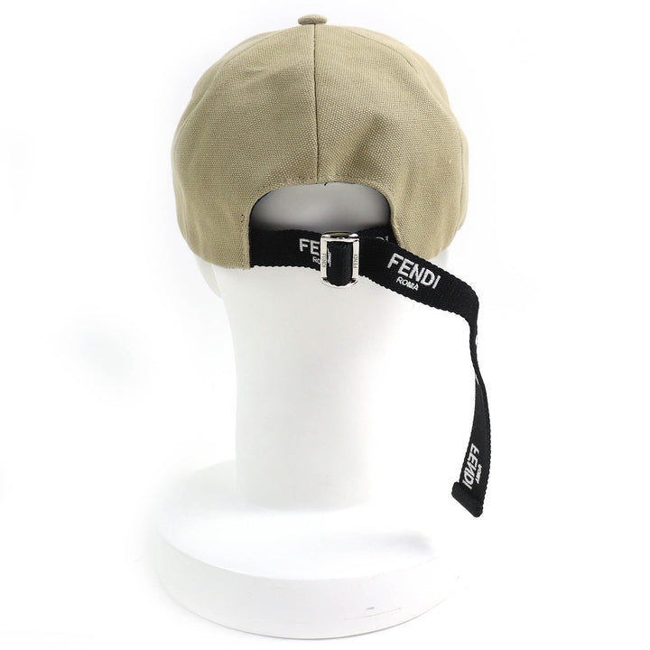 Pristine FENDI cap Logo Floral Rose Embroidery Baseball Cap Hat Women 58 FXQ675