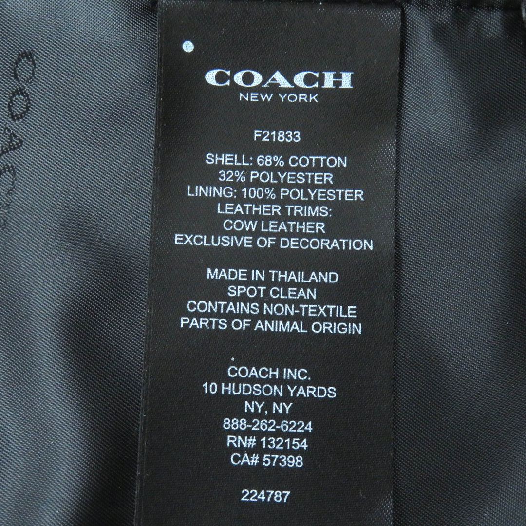 Excellent COACH trench coat Leopard Pattern Lining Logo Button Belt Included XS