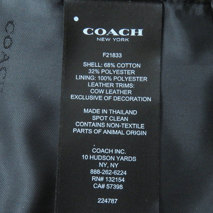 Excellent COACH trench coat Leopard Pattern Lining Logo Button Belt Included XS