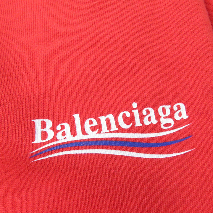 Pristine BALENCIAGA Pants campaign logo sweatshirt Red cotton Kids 8 508232