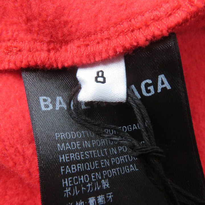 Pristine BALENCIAGA Pants campaign logo sweatshirt Red cotton Kids 8 508232