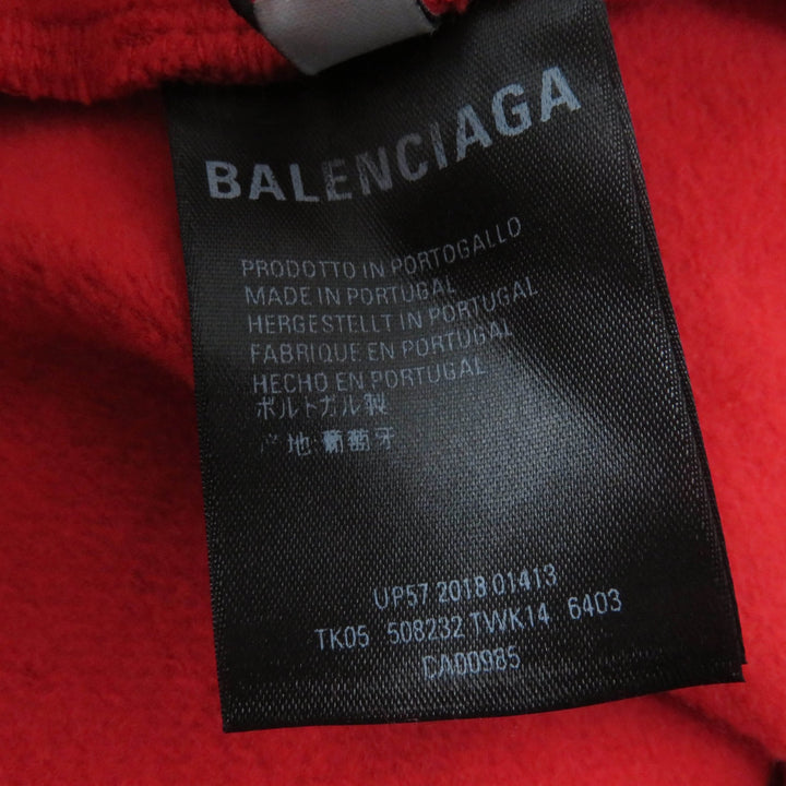 Pristine BALENCIAGA Pants campaign logo sweatshirt Red cotton Kids 8 508232