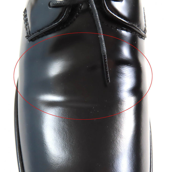 Great PRADA Dress shoes Back logo platform lace-up black leather Women 35.5