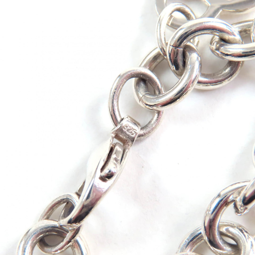 Great TIFFANY&Co. bracelet Heart tag Silver SV925 Women