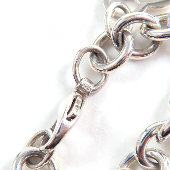 Great TIFFANY&Co. bracelet Heart tag Silver SV925 Women