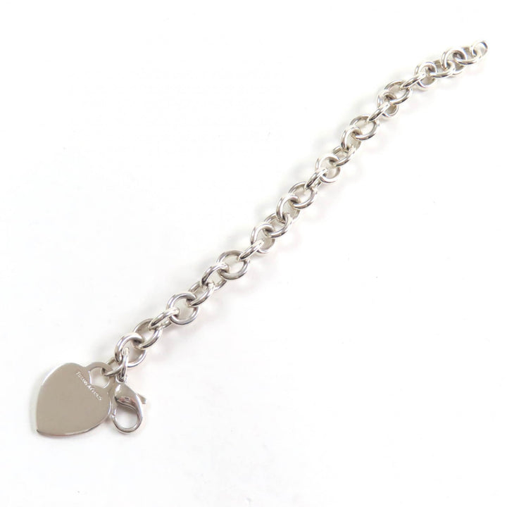 Great TIFFANY&Co. bracelet Heart tag Silver SV925 Women
