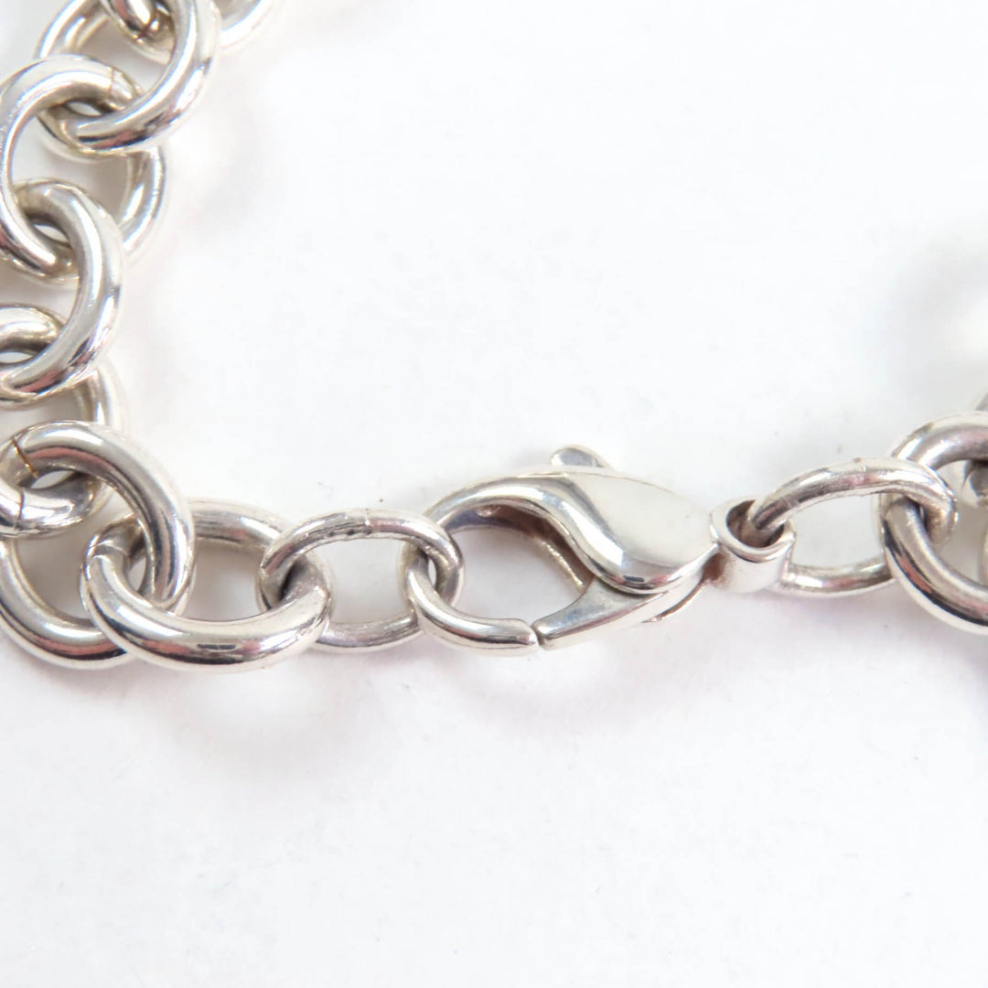 Great TIFFANY&Co. bracelet Heart tag Silver SV925 Women