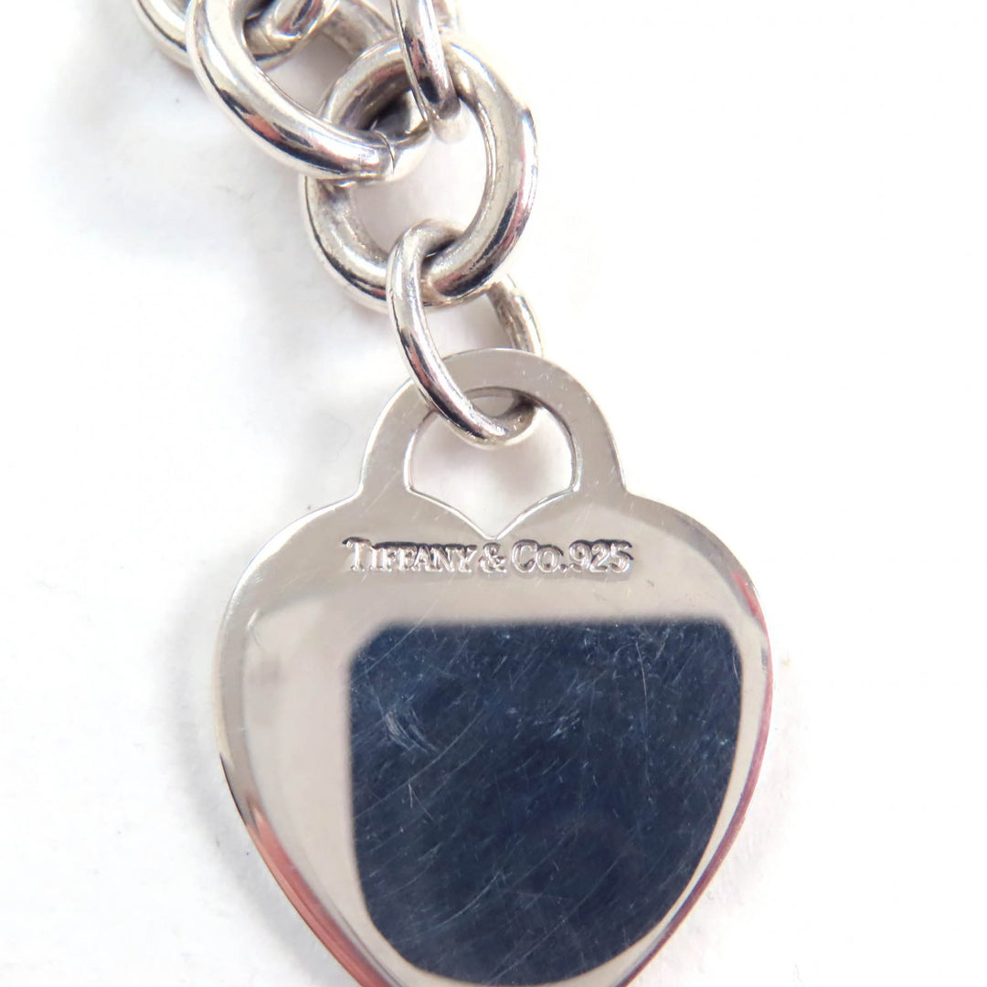 Great TIFFANY&Co. bracelet Heart tag Silver SV925 Women