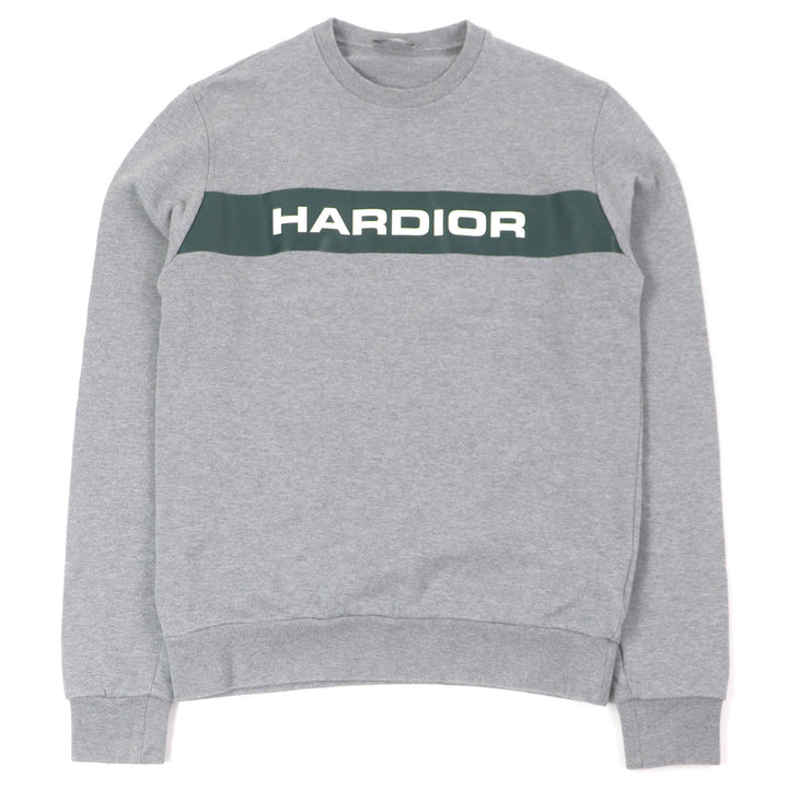 Great Dior HOMME sweat HARDIOR logo crew neck gray cotton mens XS 733J602I1664