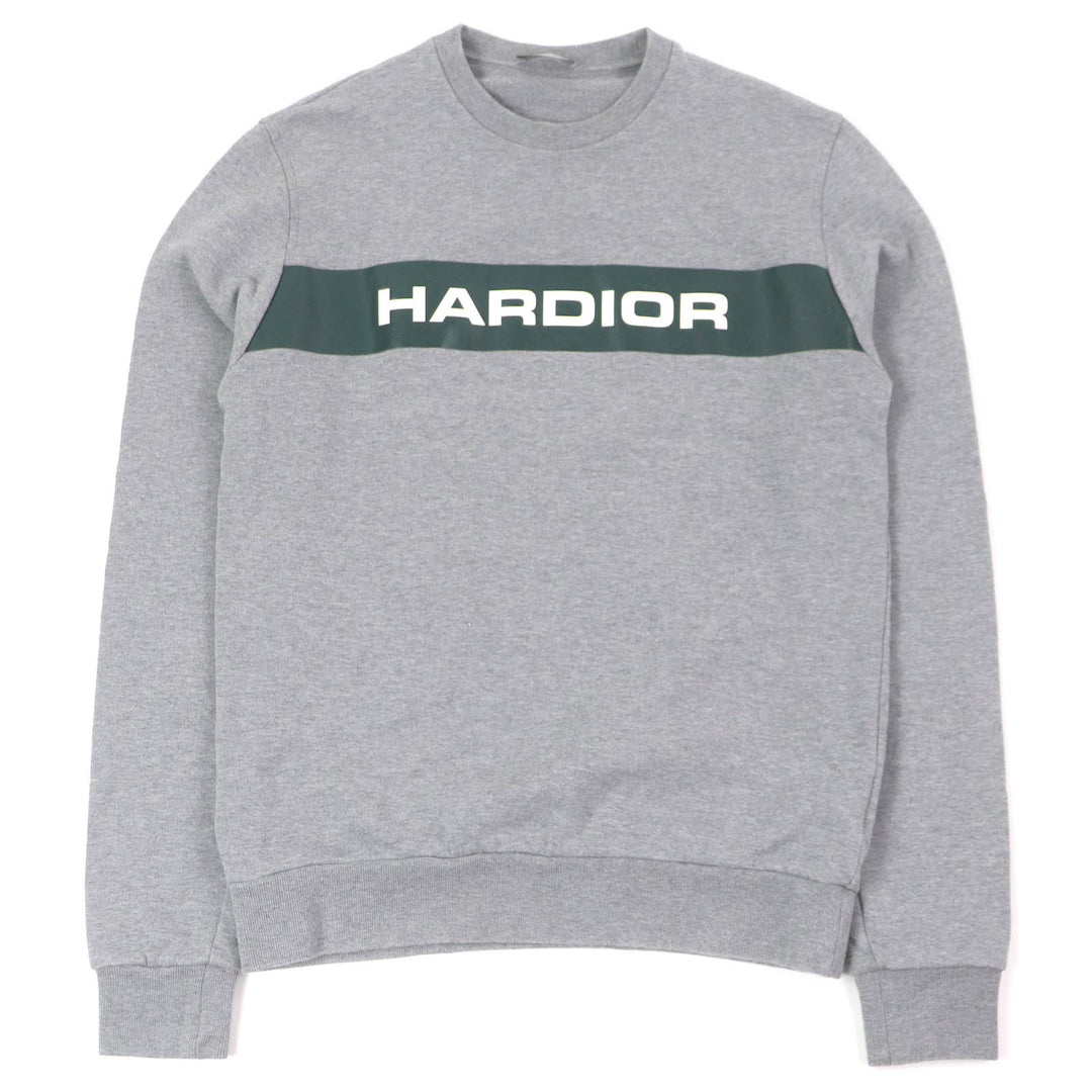 Great Dior HOMME sweat HARDIOR logo crew neck gray cotton mens XS 733J602I1664