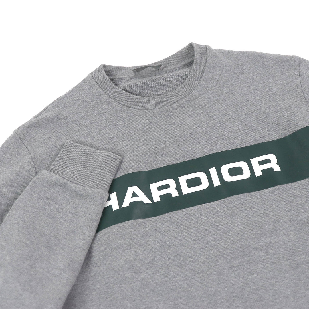 Great Dior HOMME sweat HARDIOR logo crew neck gray cotton mens XS 733J602I1664